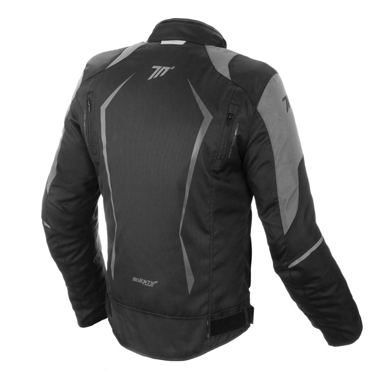 Chaqueta Moto Racing Hombre Negra-Gris Invierno